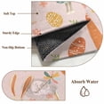 thumbnail image 6 of Runner Rug 2'x6', Spring Easter Washable Non-Slip Hallway Runner Rugs, Bunny Carrots Eggs Floral Botanical Pink Bedside Rugs Floor Mats Carpet Runners for Kitchen Bathroom Laundry Room, 6 of 8