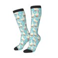 thumbnail image 2 of Balery White Geese And Flower Fun Novelty Socks Men'S Women'S Crew Socks Funny Crazy Novelty Socks Quirky And Cool Socks, 2 of 9