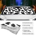 thumbnail image 5 of Bingfone Milk Cow Car Windshield Sun Shade Protector Keep Your Vehicle Cool Sun Shield Visor Cover Foldable For Car Truck Suv-Medium, 5 of 9