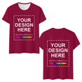thumbnail image 4 of YAYUBA Toddler Girl Tops Solid Color Round Neck Back To School Short Sleeve T Shirt Fashion Holiday Shirts Preppy Tee for Boys & Girls, 1-2 Years,, 4 of 4