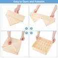 thumbnail image 5 of 2 Pack Sock Drawer Organizer Dividers, 48 Cell Fabric Foldable Sock Storage for Closet Organizers and Storage Boxes for Underwear, Ties Beige, 5 of 6