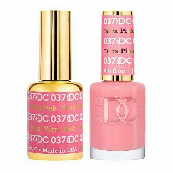 DND - DC Duo Soak off Gel & Matching nail polish - 037 Terr Pink