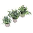 thumbnail image 2 of 3 Pack Artificial Pot Plant Decorative Fake Faux Potted Eucalyptus Plants for Desktop Office, 2 of 14