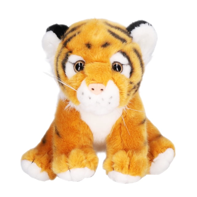 Tigre de peluche de juguete para niños, suave, lindo y divertido, para fiestas, decoración del hogar, regalo de cumpleaños, amarillo