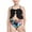 Black, variant on FRSASU Mother and Daughter Print Two Piece Swimsuit Matching Swimsuit Clothing