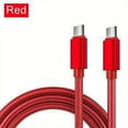 thumbnail image 3 of USB C to USB C Cable Nylon Braided 60W 3FT USB Type C Fast Charging Cable for iPhone 16/16 Plus/16 Pro Max/15/15 Plus/15 Pro Max, MacBook Pro, iPad Pro Air, Samsung S24/S24 Ultra/S23 Red, 3 of 5