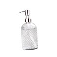 thumbnail image 3 of Dispensador de jabón de vidrio, dispensador de loción, botella vacía rellenable, multiusos, 400 ml con bomba, dispensador de jabón líquido de manos para encimera de casa, estilo A, 3 of 8