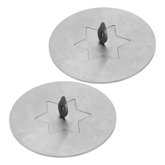 Masteelf Stainless Steel Candle Jar Lid Cover Candle Shade Sleeve Decorative Star Candle Toppers Candle Jar Lid Protector Candle Jar Lid Shield