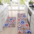thumbnail image 3 of 2 Piece Kitchen Rugs Non Slip, Boho Kitchen Mats Cushioned Anti Fatigue, Kitchen Floor Mats for in Front of Sink Washable, Bohemian Comfort Standing Mat for Kitchen, 18'''' x 48'''' + 18'''' x 30'''', 3 of 6