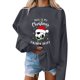 thumbnail image 1 of Gibobby Divertidas Sudaderas Mujer Otoño e Invierno Casual Navidad fútbol estampado pulóver sudadera manga larga Top cuello Rojoondo sudadera (Gris, L), 1 of 4