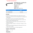 thumbnail image 2 of Upper Radiator Hose - Compatible with 1997 - 1999 Dodge Dakota - Gates, 2 of 2
