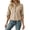 Khaki-Tops, variant on Zip Up Stand Collar Drawstring Hem Cargo Jackets for Women Flap Chest Pocket Roll Sleeve Outerwear Weekend Walking Versatile Casual Windbreakers