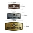 thumbnail image 2 of Fancy Mixed Recycling Sign (White/Red) - Small, 2 of 5