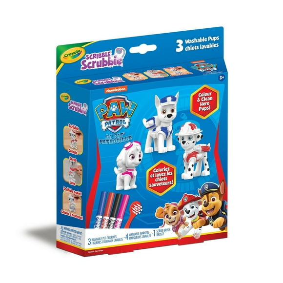 Crayola PAW Patrol Scribble Scrubbie Pets, 3 Count