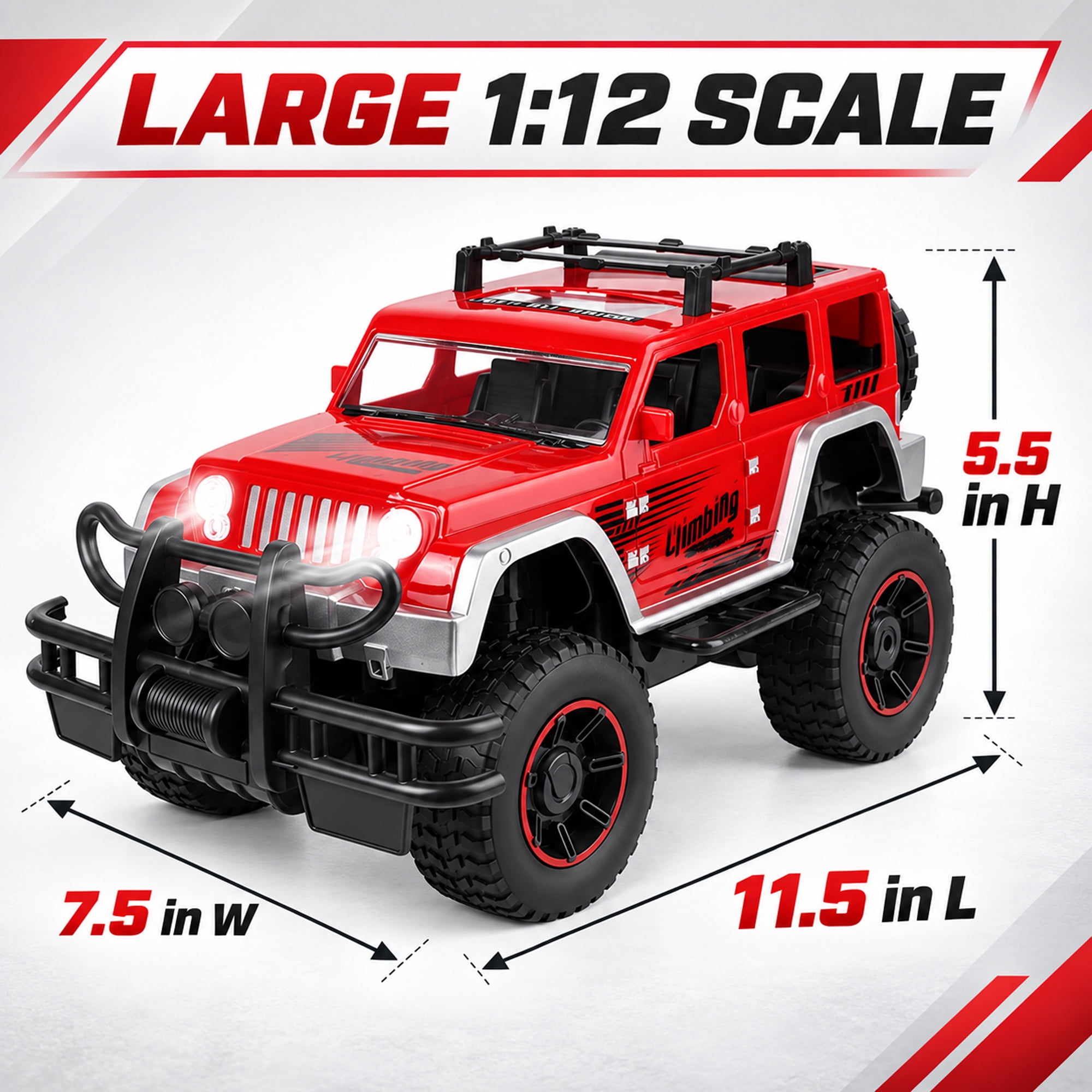Blue Block Factory Remote Control Truck 1:12 Scale Off-Road RC