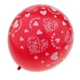 thumbnail image 3 of 100 Unids Globo de Románticos de Látex Decoración para Boda rojo, 3 of 9