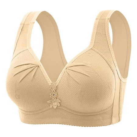 XJDJHC Womens Bras Ladies Plus Size Thin Bra Without Underwire Push Up Comfortable Breathable Tank Top Bra Soft Everyday Bras
