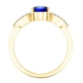 thumbnail image 4 of AoneJewelry 1.40 Carat Oval Shape Tanzanite & Diamond Gemstone Ring In 10K Yellow Gold, 4 of 6