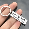 thumbnail image 4 of Fun Keychain Gift for Her I Love You More the End I Win Valentine's Day Mother's Day Father's Day Christmas Anniversary, 4 of 8