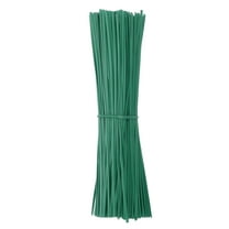Uxcell 300 Pcs Plastic Twist Ties, 6 Inch Reusable Cable Ties, 0.08 Inch Wide Bag Coated Ties Glass Green