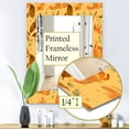 thumbnail image 3 of DESIGN ART Designart 'Yellow Moods 3' Modern Mirror - Vanity Printed Mirror 23.7 in. wide x 31.5 in. high, 3 of 4