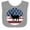 Heather and White, variant on Inktastic Deer Bow Hunting USA Flag Boys or Girls Baby Bib