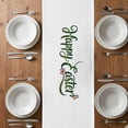 thumbnail image 4 of Table Runner 120 Inches Long for Kitchen Dining, Easter Rabbits Dresser Scarf Farmhouse, Dining Table Decorations for Wedding/Parties, Watercolor Flowers Eggs Cute Bunny Butterflies 13 x 120 In, 4 of 8