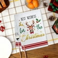 thumbnail image 2 of Virelaxpo Christmas Tree Print Kitchen Towel Made of Soft Microfiber, Absorbent and Quick-Drying for Bathroom and Home, Decorative Holiday Design, 2 of 6