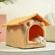 thumbnail image 2 of pstuiky Cama para mascotas, cama para gatos, cama para perros, cama extraíble para perros, cama cálida de invierno para gatos, nidos para mascotas de doble función, tapete para mascotas, 2 of 9
