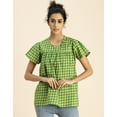 thumbnail image 5 of Moomaya Printed Cotton Short Sleeve Round Neck Top - Regular Fit Casual Day Top, 5 of 9