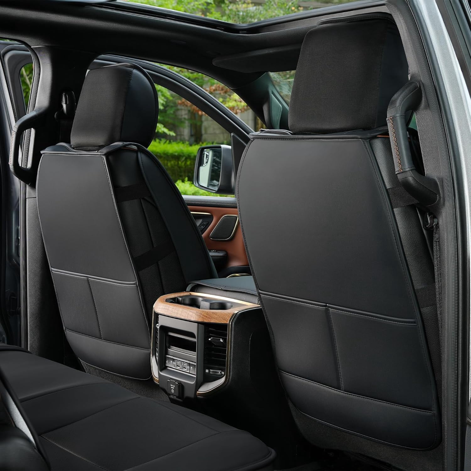 LINGVIDO Chevy Silverado Seat Covers - Custom Fit for GMC Sierra, Pickup Truck Seat Cover for 07-25 1500 2500HD 3500HD, Regular Cab, Double Cab, Crew Cab, LT, LZT, RST, Trail Boss