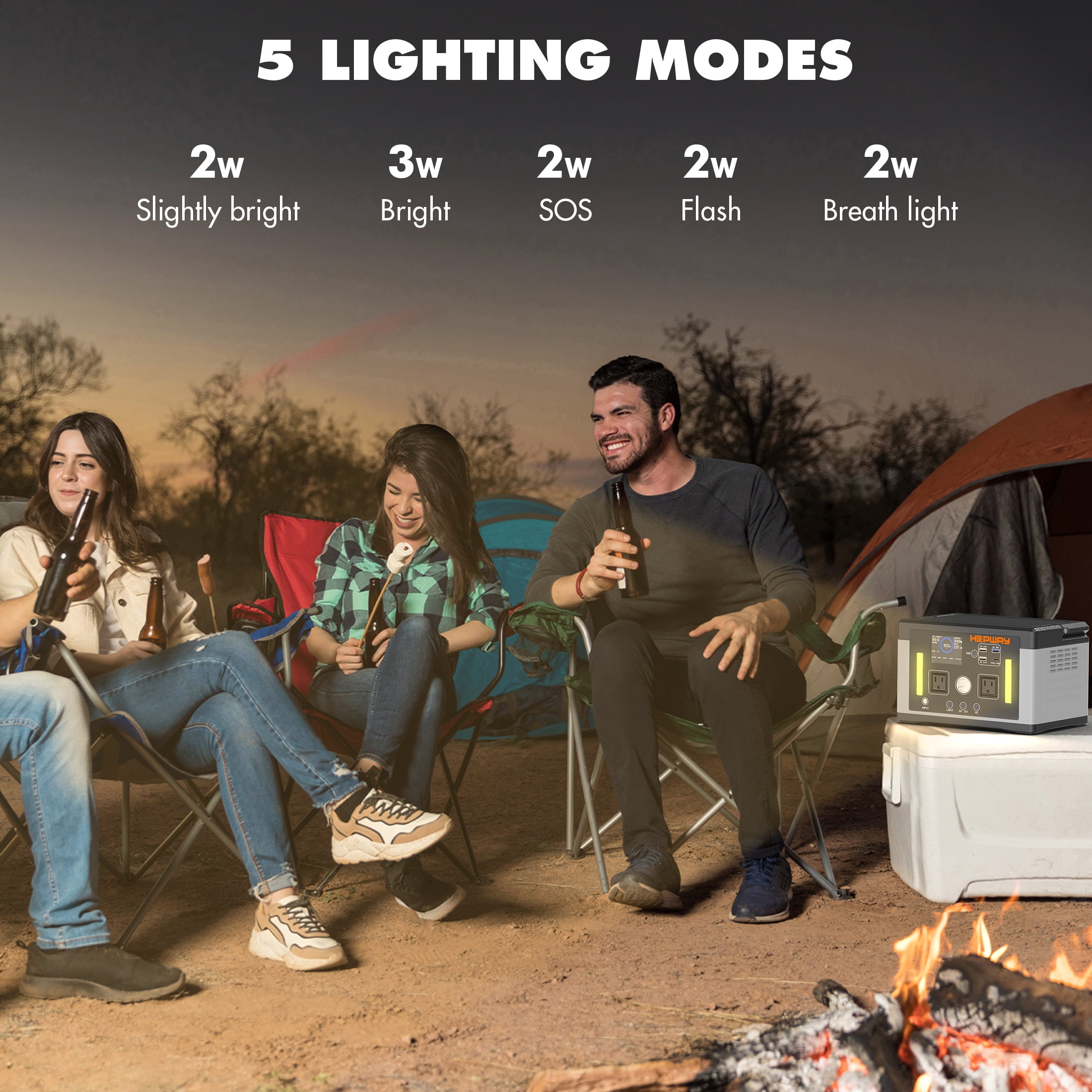 HEPWAY Euler P700 Portable Power Station 700W (Surge 1000W) 577Wh Solar Generator 120V AC Outlets, 3000+ Cycles Solar Power Bank for Home Backup Battery Emergencies, Camping & RVs, Blackout, CPAP