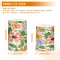 thumbnail image 6 of Yayeee Flameless Candles with Remote Flickering Battery Operated Multi Color Changing, Retro Pink Floral, 6 of 7