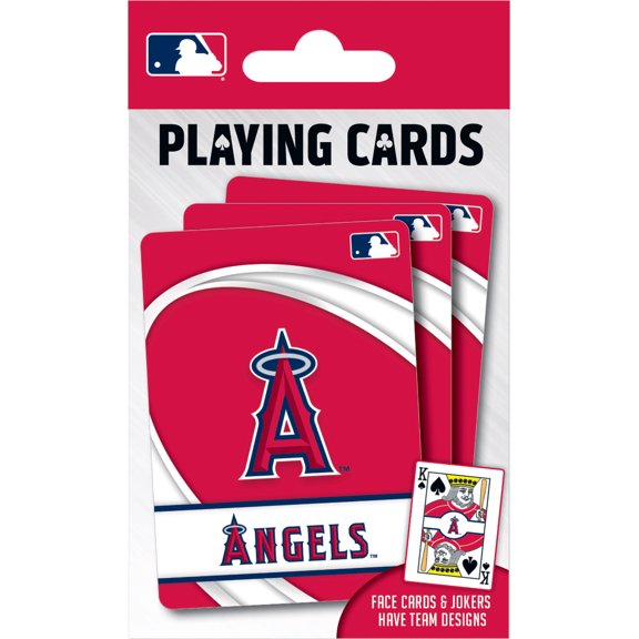 MasterPieces Officially Licensed MLB Los Angeles Angels Playing Cards - 54 Card Deck for Adults