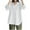 White, variant on Womens Button Down Plus Size Solid Top and Blouse with Pocket Split High Low Hem Tunic Pullover Lapel V Neck Cuff Long Sleeve Shirts Black XXXXL