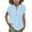 Blue A1, variant on qolati Girls Cotton Linen T-Shirt 2025 Summer Casual Short Sleeve Shirts Button Henley Neck Loose Solid Basic Tees Tops 4-13 Years