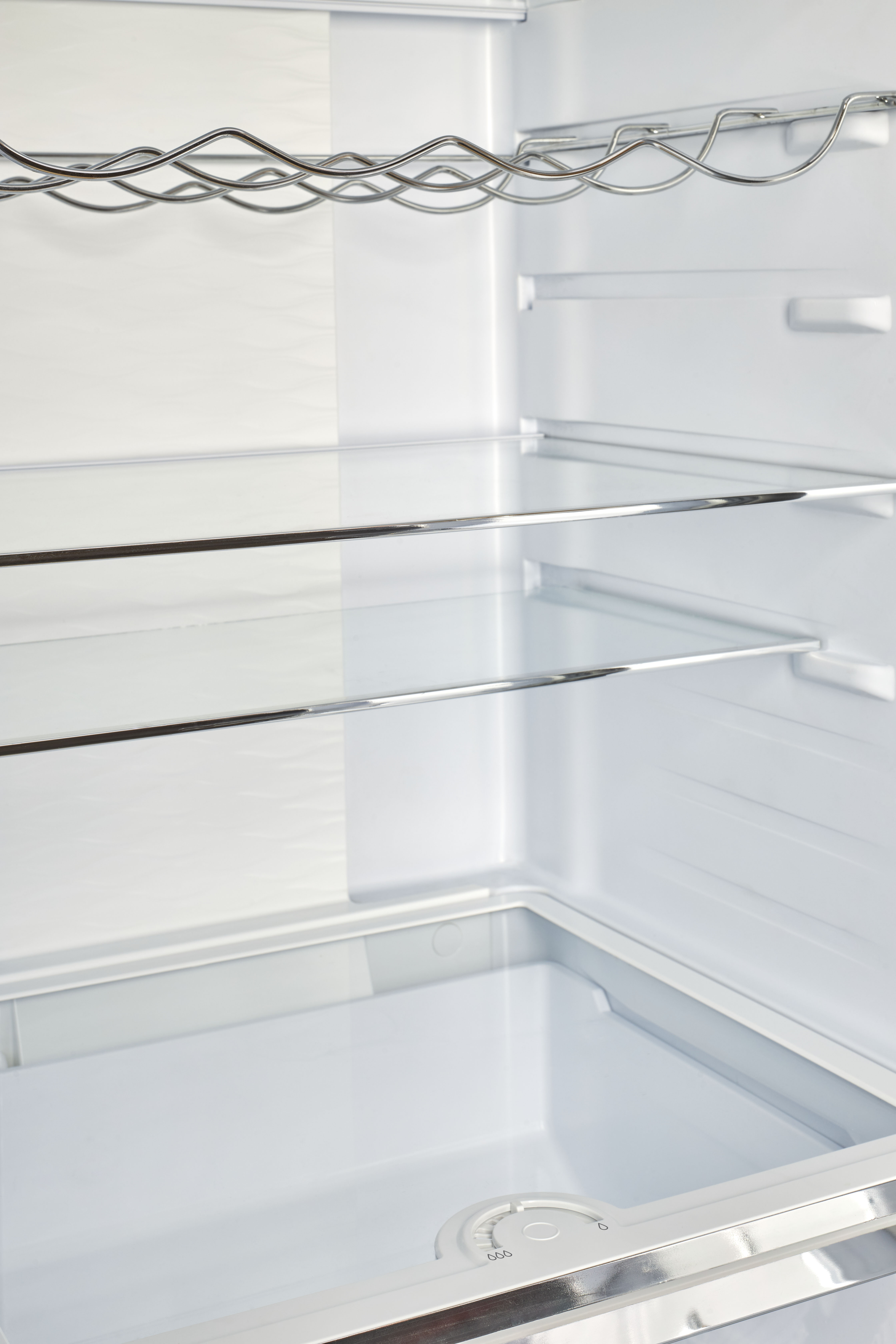 Unique Prestige 21.6" Frost Free 11.7 cu/ft Freestanding Bottom Freezer Refrigerator in Stainless Steel, ENERGY STAR Certified