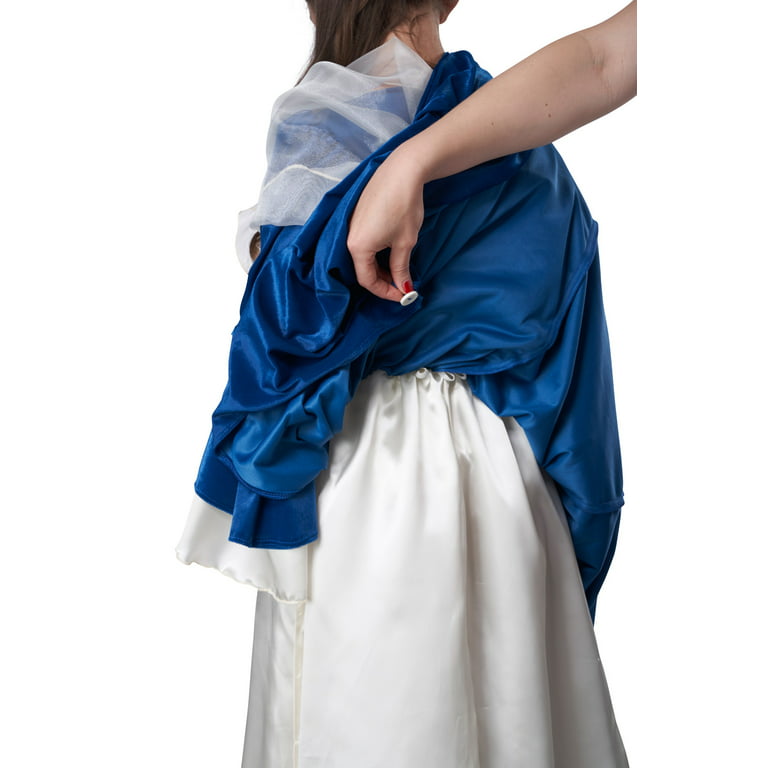 California Costumes Martha Washington Colonial Blue Girl's Halloween  Fancy-Dress Costume for Child, XL