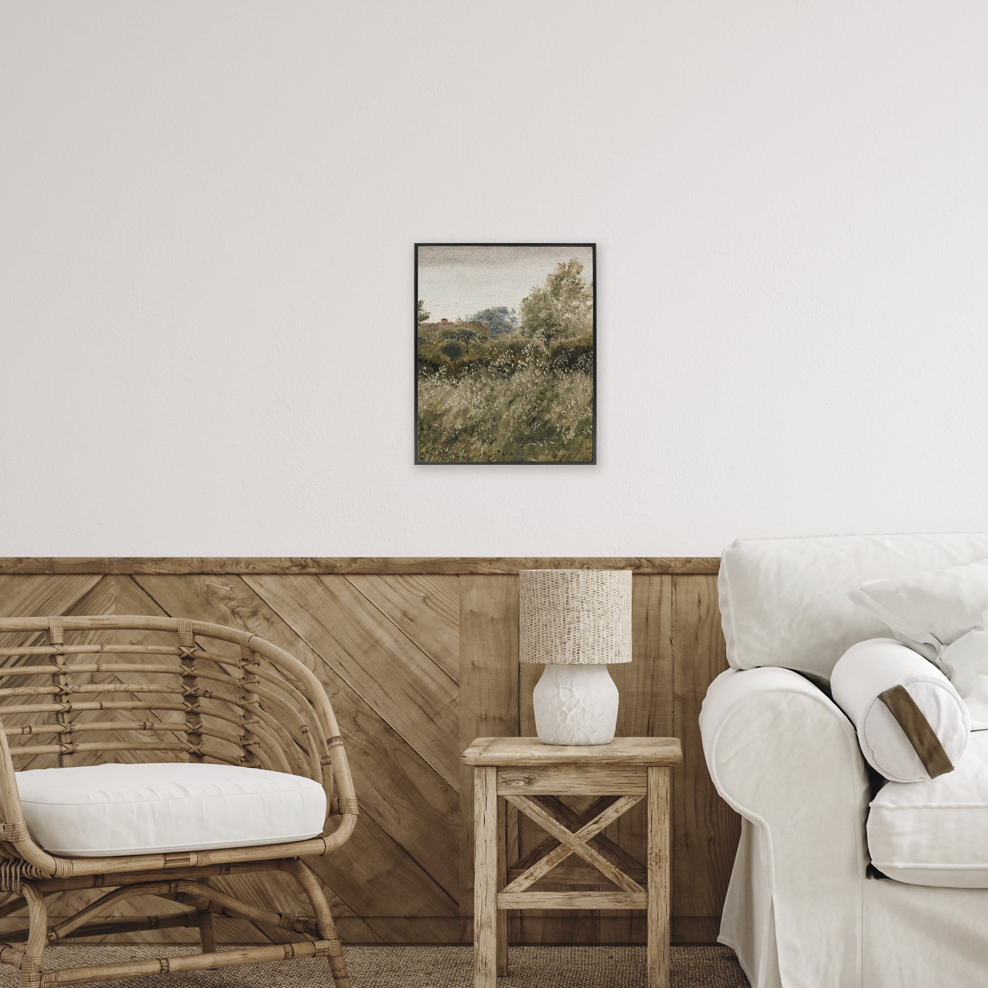 Thicket in Countryside Black Framed Giclee Art, design by Lettered and Lined
