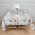 thumbnail image 6 of 52x52 Inch Waterproof Square Tablecloth, Thickened Polyester Table Cover for Dining & Parties, Floral Print, 6 of 6