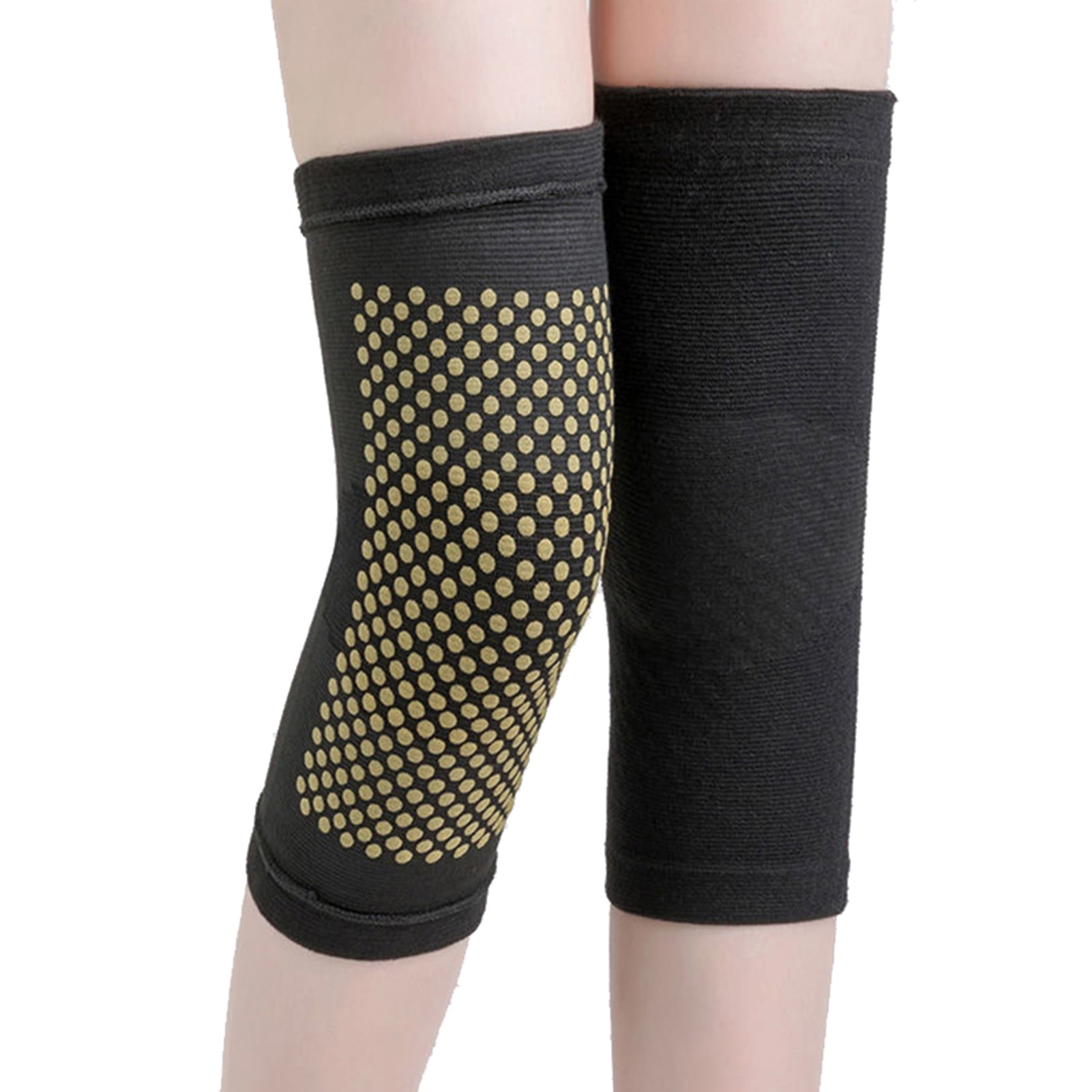 Ai Velvet Self-Heating Knee Pads Black L Heated Knee Brace Wrap Knee Brace Sleeve Protector Warm Self‑Heating Knee Pads Health Care for Arthritis