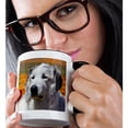 thumbnail image 2 of 3drose, Portrait of a Great Pyrenees Dog - Us05 Zmu0358 - Zandria Muench Beraldo, 15oz Two-tone Black Mug, 2 of 6