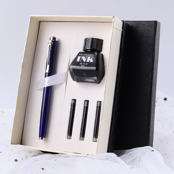 Estuche de regalo con tinta de metal para bolígrafo, regalo de empresa, láser, multifuncional, duradero