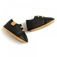 thumbnail image 5 of Newborn Baby Boy High Grade PU Lace-up Non-slip Soft Sole Toddler Frist Waliking Shoes, 5 of 11