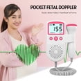 thumbnail image 4 of Medidor de voz fetal Doppler fetal Monitor de latidos cardíacos Doppler para bebés para embarazo 50-230 BPM Rango de medición Detector de frecuencia cardíaca fetal de 3 MHz con pantalla LCD Tamaño de Meterk  Medidor de voz fetal, 4 of 8