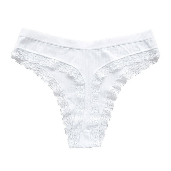 Posijego T Back Thongs for Women Floral Lace High Waisted Thong Panties Ladies G-String Comfort Underwear