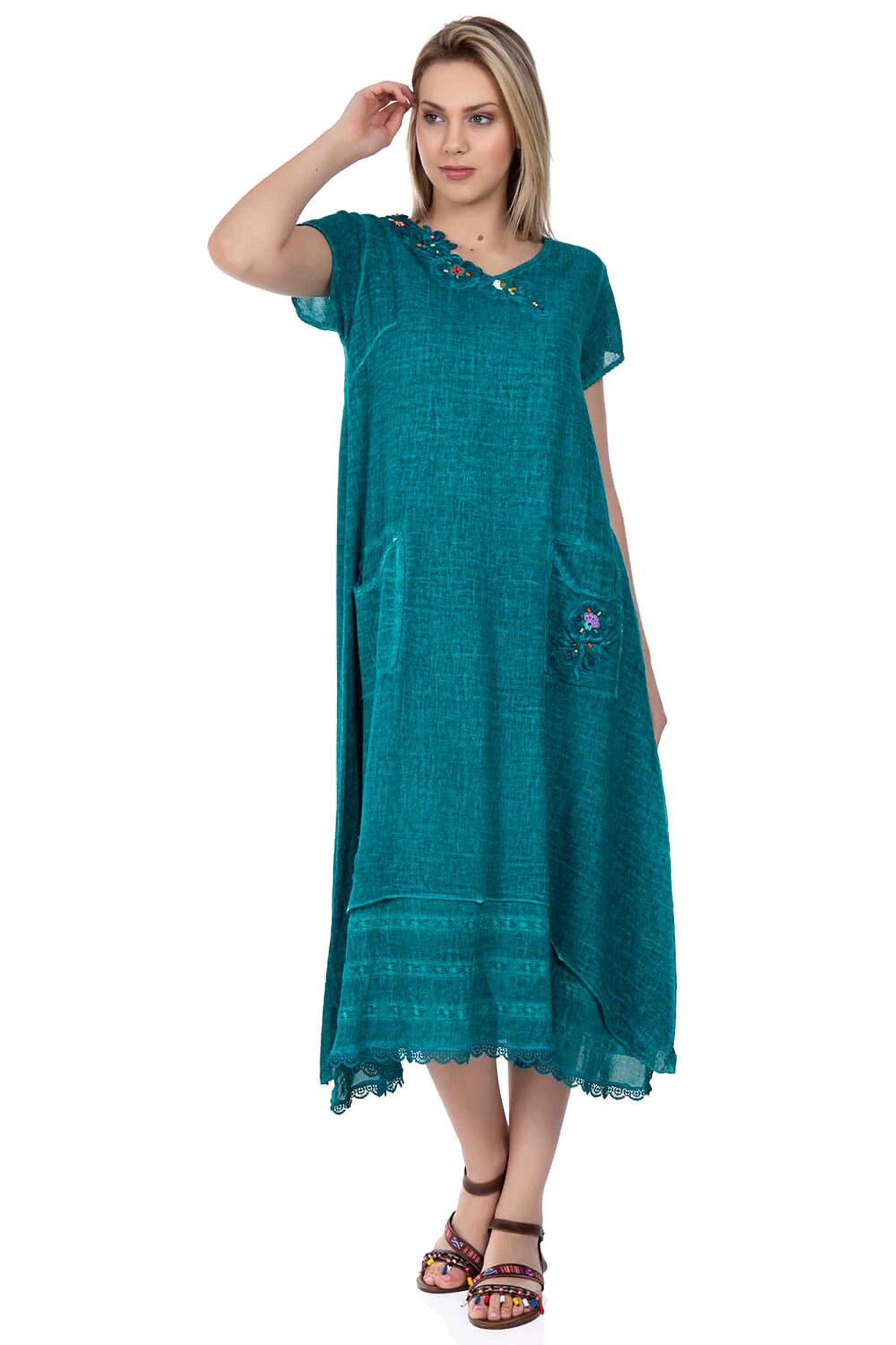 maxi dark green dress