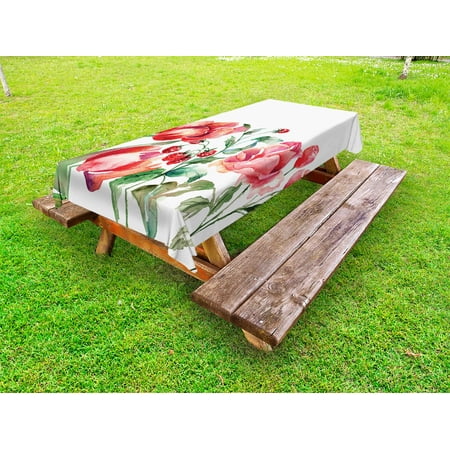watercolor outdoor tablecloth grunge