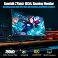 thumbnail image 2 of Gawfolk 27" 165Hz QHD Curved Gaming Monitor, 1440p 1800R Frameless with FreeSync, 2 of 8