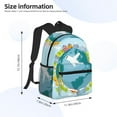thumbnail image 4 of Vsdgher Dreaming Travel Print Unisex Large Capacity Bookbag Schoolbag Casual Daypack for High School/College/Teens/Travel/Work, 4 of 8